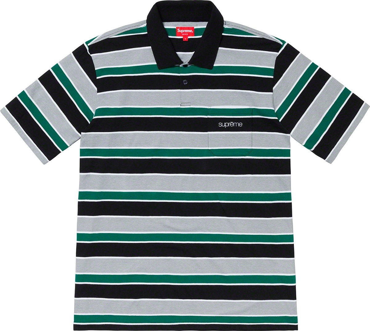 Classic Logo Stripe Polo view 2